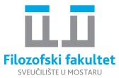logo of University of Mostar - Faculty of Philosophy