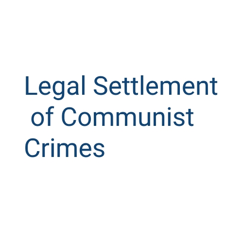 logo of Legal Settlement of Communist Crimes – conference in European Parliament project
