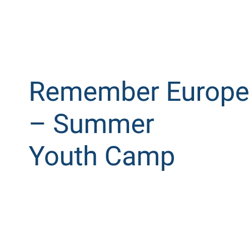 logo of “Remember Europe” Summer Youth Camp and Workshop in Hungary project
