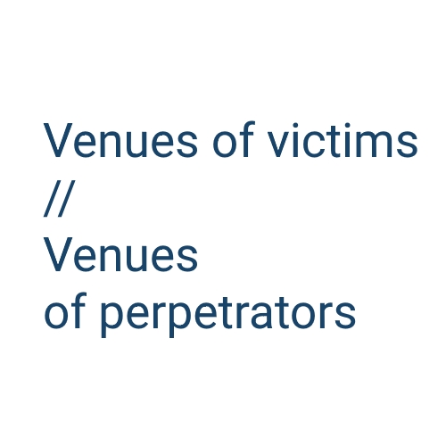 logo of Venues of victims // Venues of perpetrators project